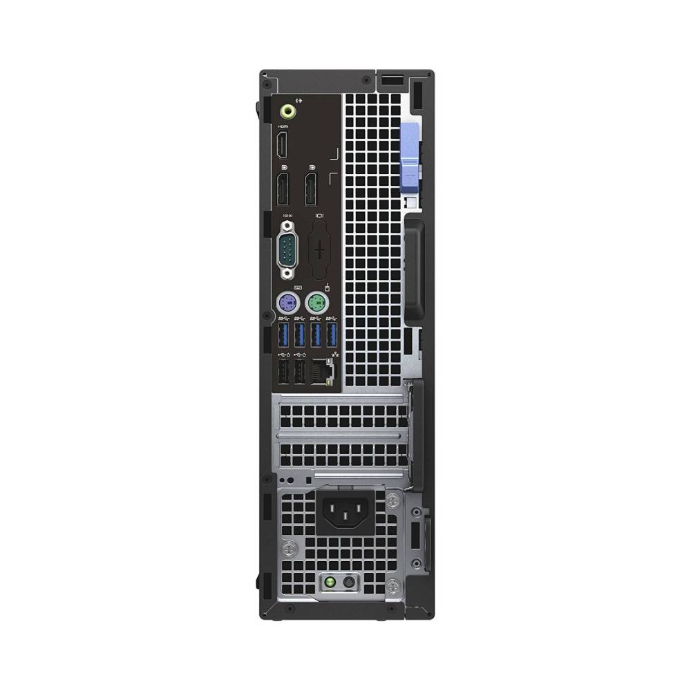 Back side of dell optiplex 7040 sff with intel core i5 6600k processor