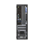 Back side of dell optiplex 7040 sff with intel core i5 6600k processor