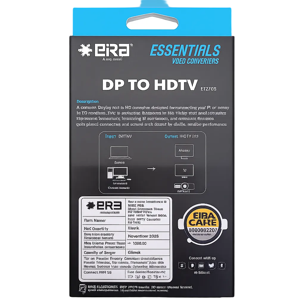 DP to Hdmi Convertor Back View