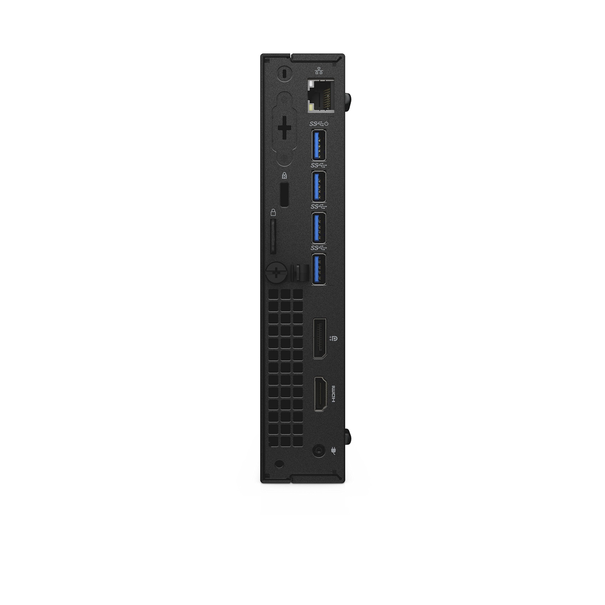Dell OptiPlex 7050 Tiny Mini PC rear ports and connectivity
